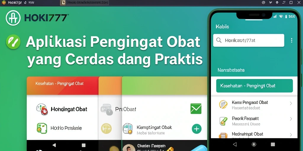 Tampilan antarmuka HOKI777 yang memudahkan navigasi pengingat obat.
