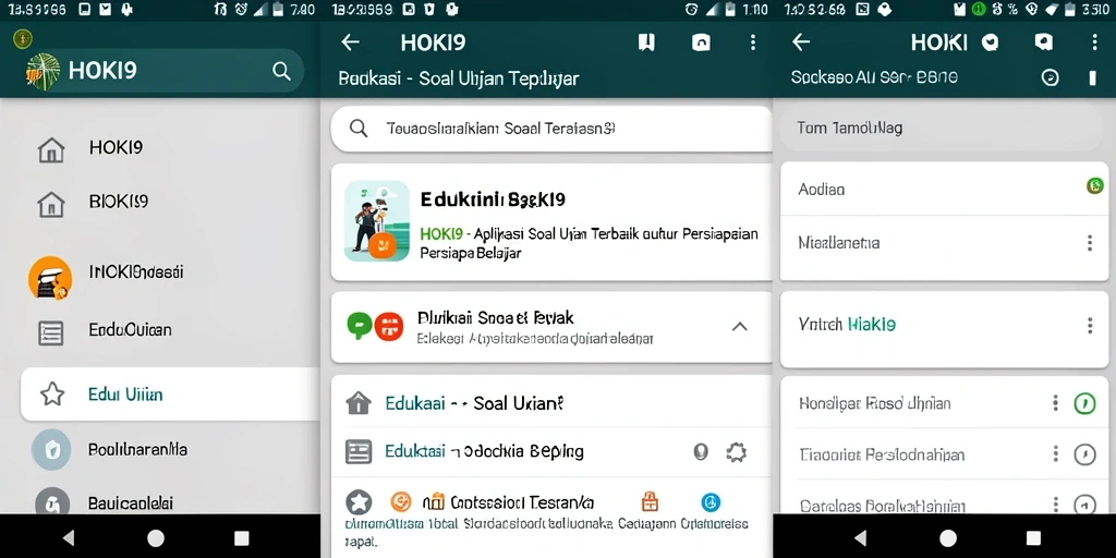 Tampilan antarmuka aplikasi HOKI9 yang user-friendly dan informatif.