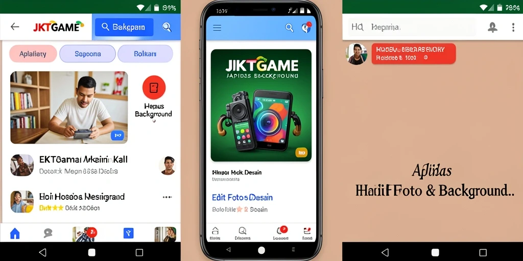 Tampilan antarmuka JKTGAME yang user-friendly untuk menghapus latar belakang.