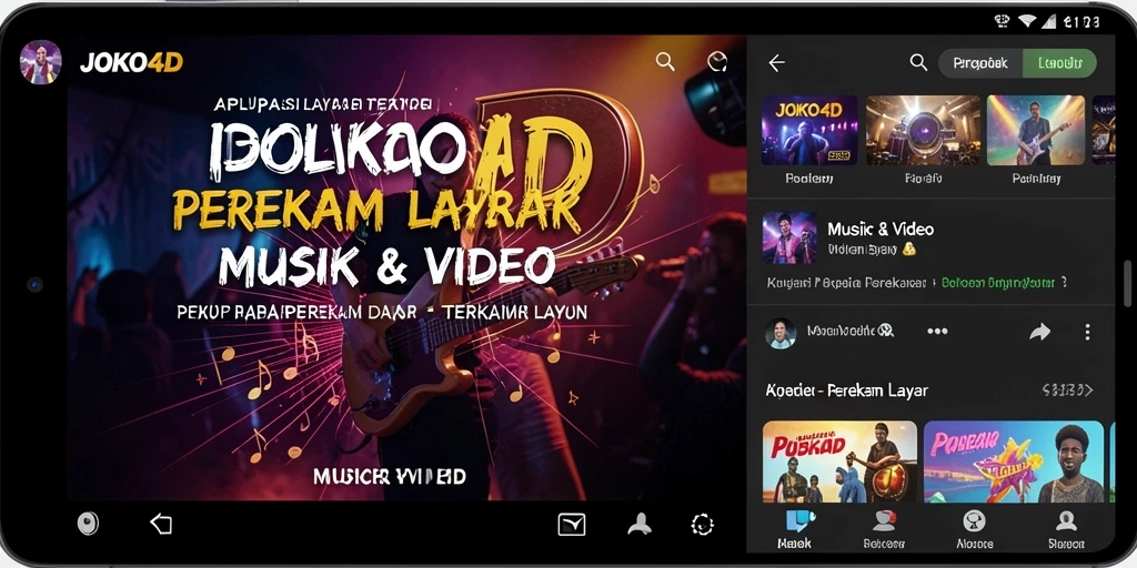 Antarmuka aplikasi JOKO4D untuk merekam layar dengan fungsi yang lengkap.