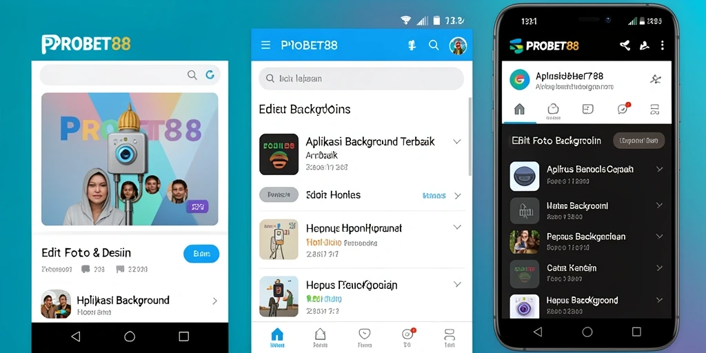 Antarmuka PROBET88 yang sederhana dan efektif untuk hapus latar belakang.