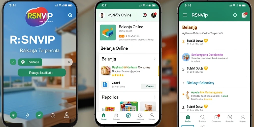 Antarmuka aplikasi RSNVIP yang menarik dan fungsional.